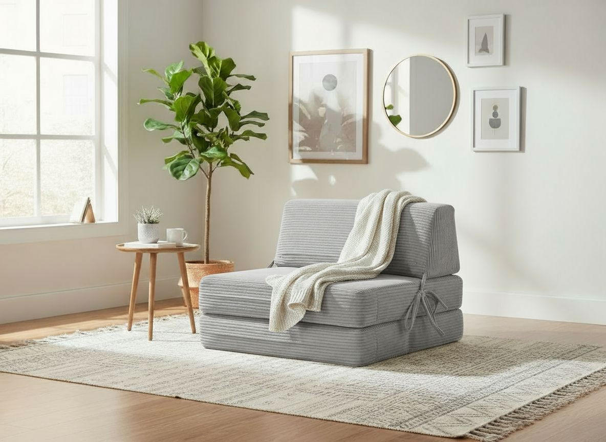 SCHLAFSESSEL in Cord Beige  - Beige, Design, Textil/Metall (75/58/80cm) - Livetastic