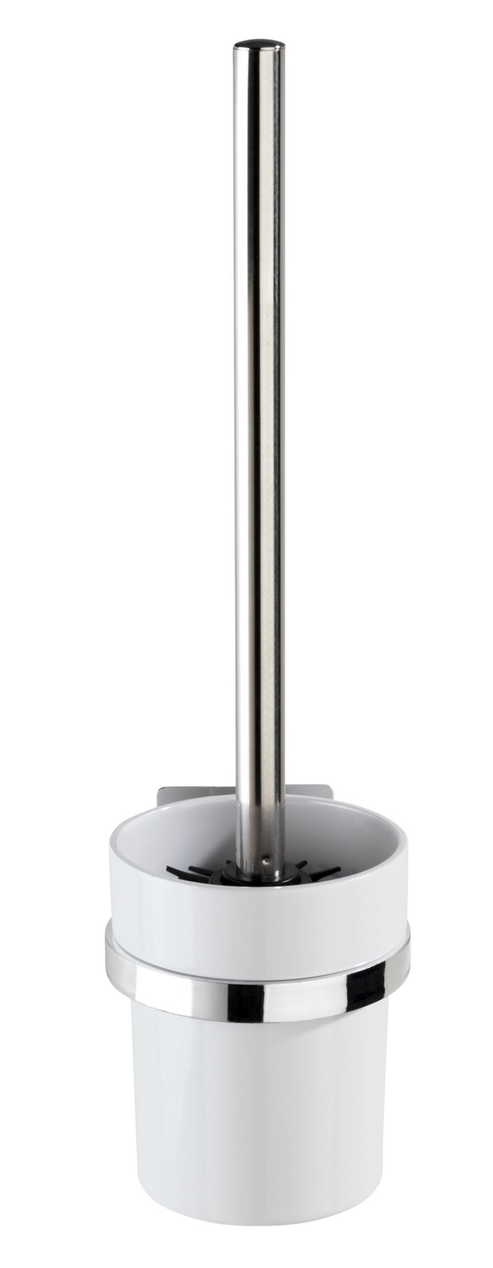 TOALETTBORSTSET i metall  plast   - vit/silver, Design, metall/plast (17/19.5/1.5cm)