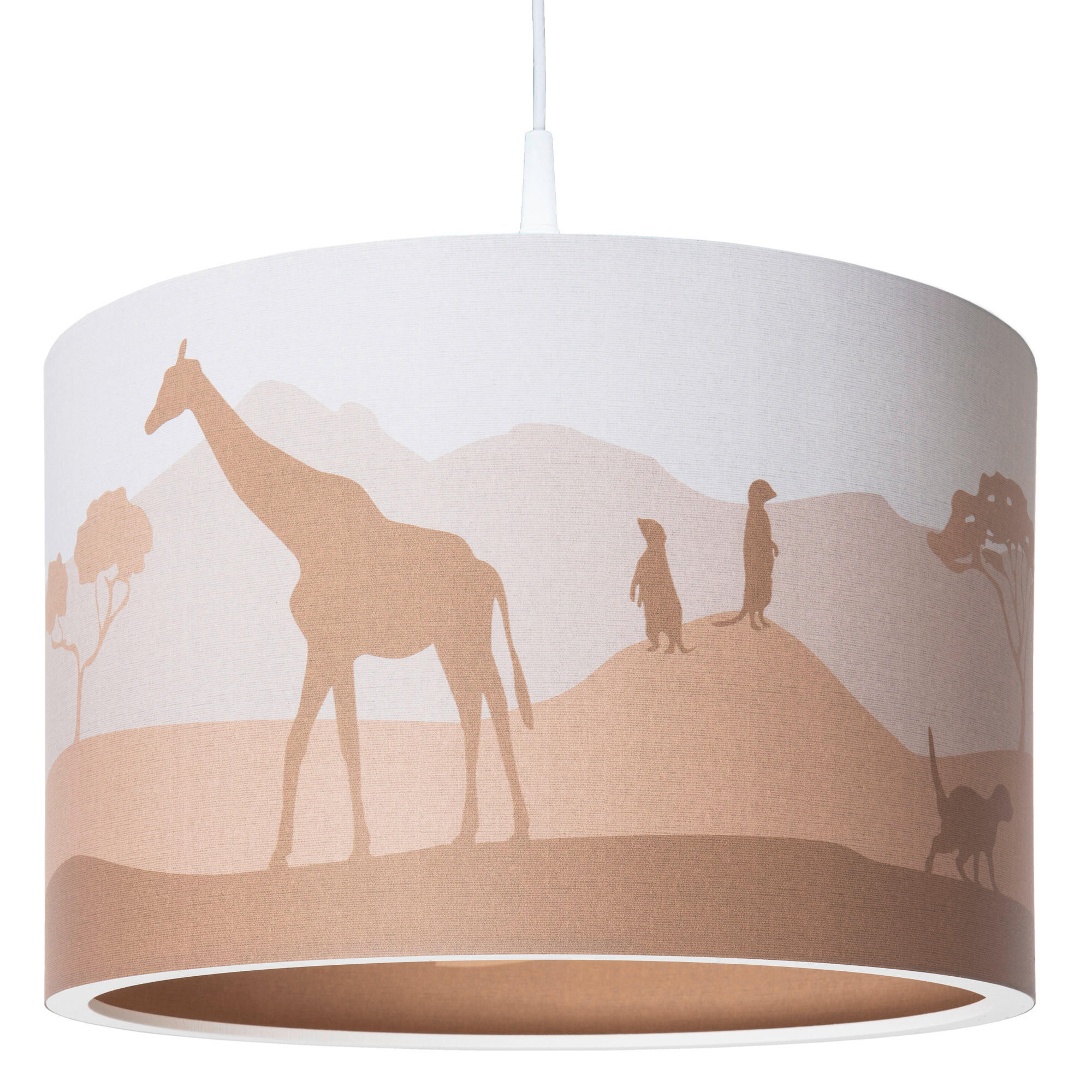 XXXLutz Kinderhängeleuchte Scandi Savanne Orange 25 cm