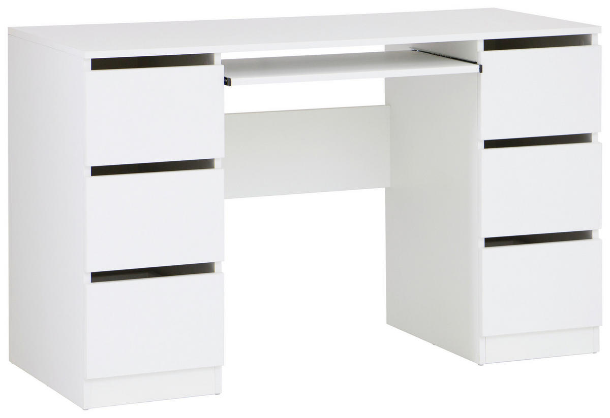 SCHREIBTISCH  in Weiß  - Weiß, MODERN, Holzwerkstoff (120/76/51cm) - MID.YOU