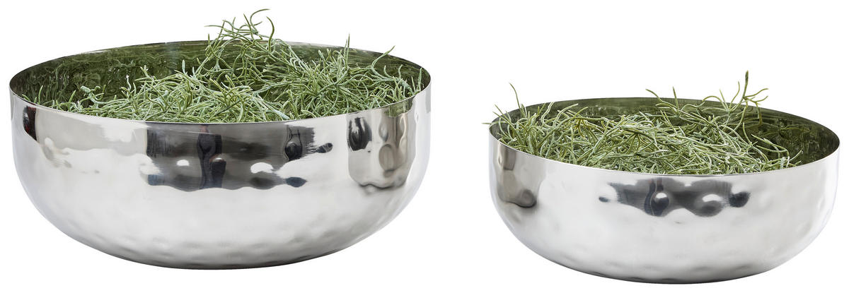 DEKOSCHALE - Silberfarben, Design, Metall (8/25cm) - Ambia Home