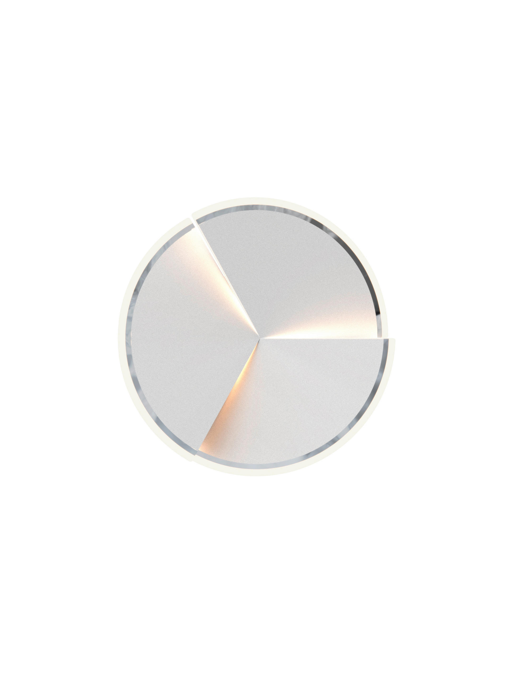 PLAFONIERĂ CU LED - alb/culoare crom, Design, plastic/metal (49/8,5cm) - Wofi