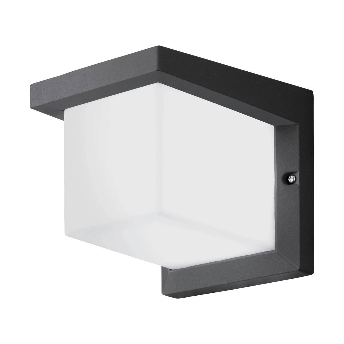 AUSSENWANDLEUCHTE - Weiss/Anthrazit, Design, Kunststoff/Metall (16/16/19cm) - Eglo