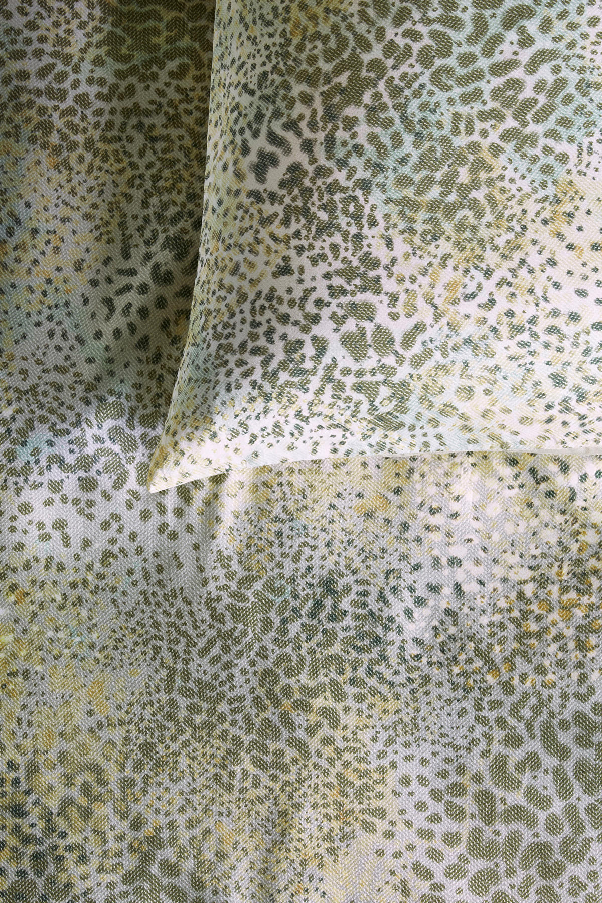 WENDEBETTWÄSCHE Siala Satin 140/200 cm  - Grün, KONVENTIONELL, Textil (140/200cm) - Novel