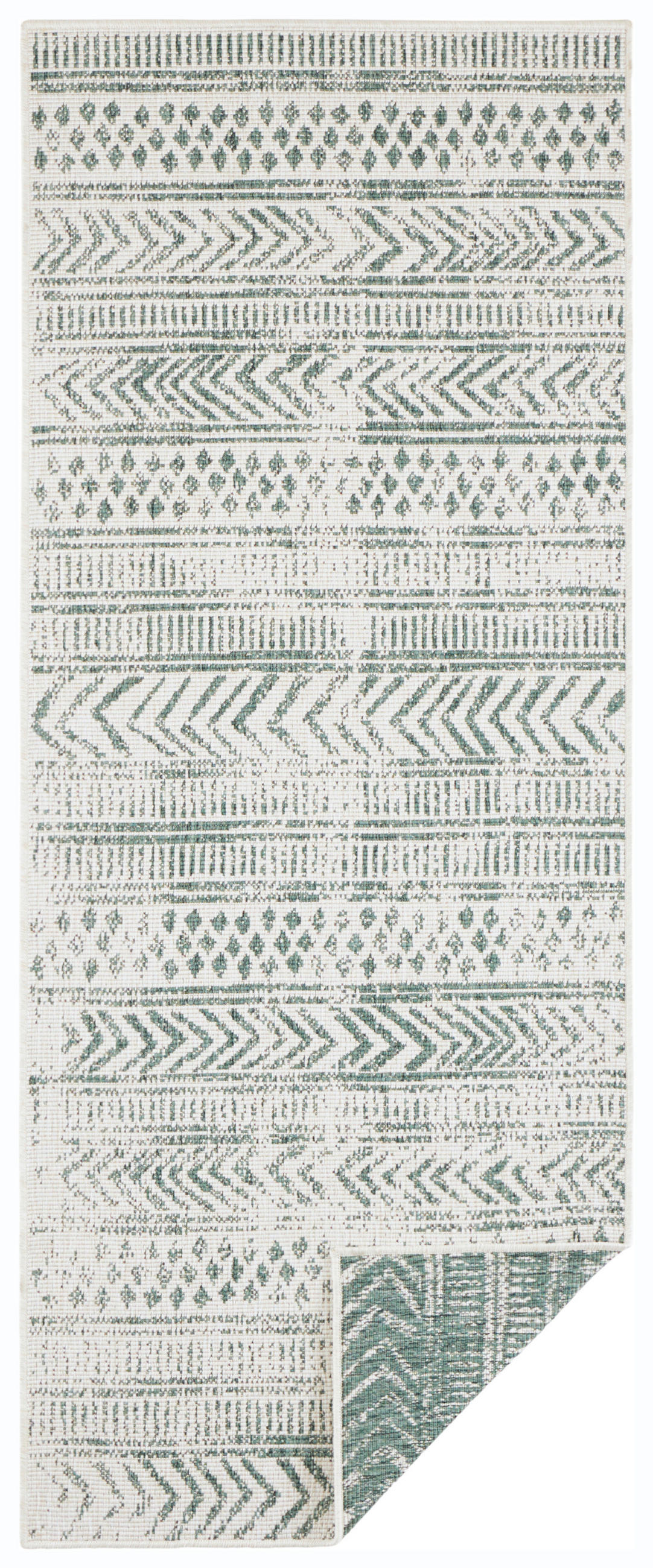 LÄUFER 80/250 cm Twin Supreme  - Creme/Grün, Design, Kunststoff (80/250cm)