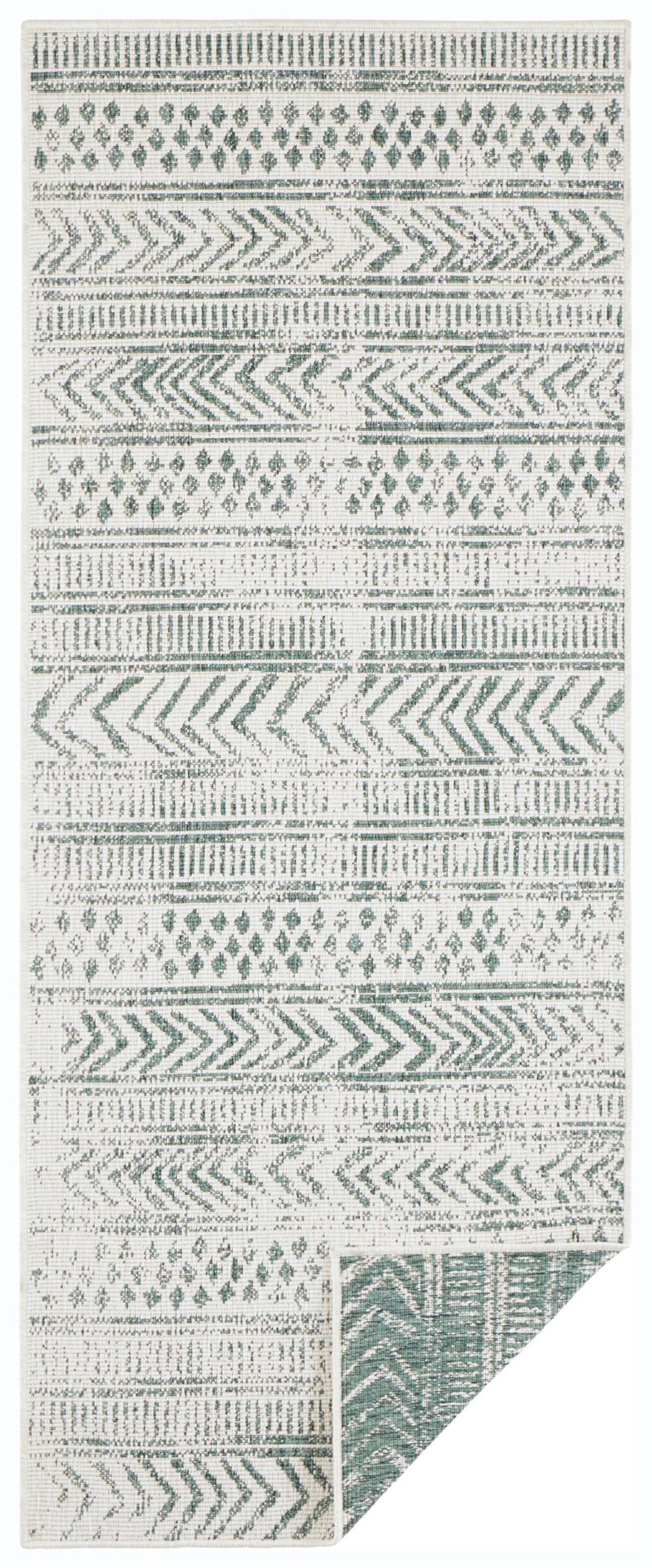 LÄUFER 80/250 cm Twin Supreme  - Creme/Grün, Design, Kunststoff (80/250cm)