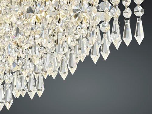 LED-DECKENLEUCHTE 40 cm  - Chromfarben, KONVENTIONELL, Metall (40cm) - Hell