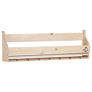 WANDREGAL massiv Naturfarben - Naturfarben, Trend, Holz (120/38/17cm) - Carryhome