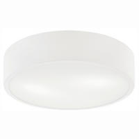 DECKENLEUCHTE  36/8 cm    - Weiß Hochglanz, KONVENTIONELL, Glas/Metall (36/8cm)