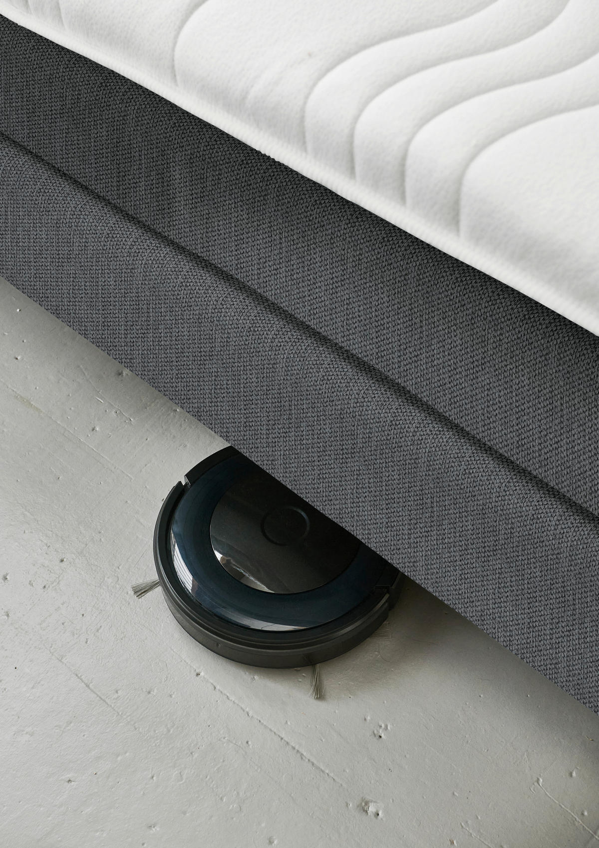 BOXSPRINGBETT 160/200 cm  in Dunkelgrau  - Dunkelgrau/Schwarz, Design, Kunststoff/Textil (160/200cm) - Beldomo - Sleep
