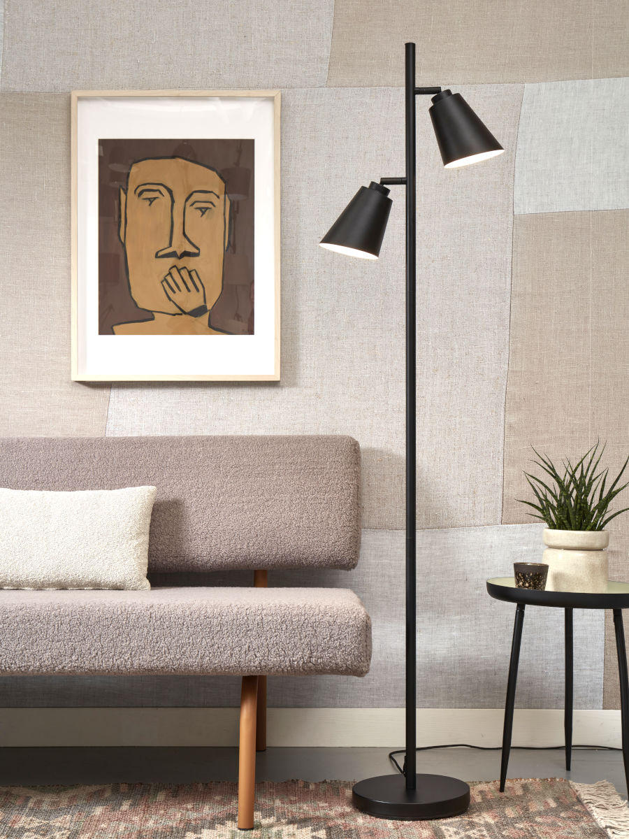 STEHLEUCHTE 25/162 cm - Schwarz, Basics, Metall (25/162cm) - It's about Romi