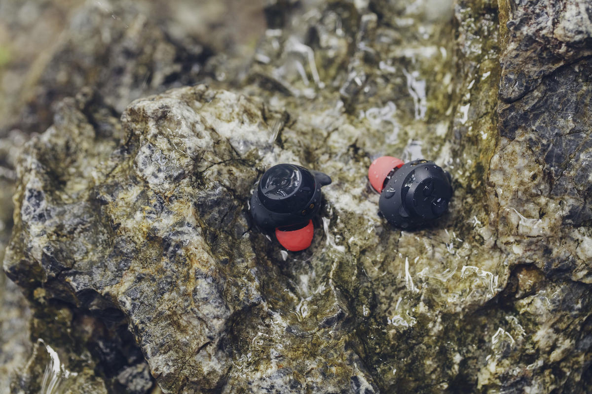KOPFHÖRER NABO T SPORT - Rot/Schwarz, KONVENTIONELL (3,8/6/6cm)