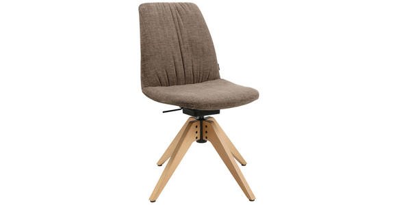 STUHL in Flachgewebe Holz, Textil - Eichefarben/Braun, Design, Holz/Textil (46/85-88/55cm) - Johann Jakob