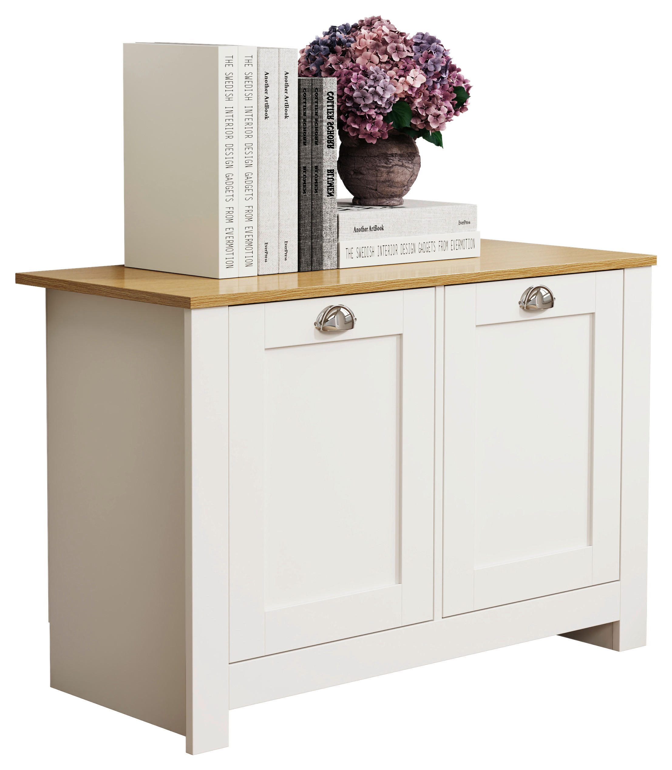 KOMMODE Balusa, 89/60/40 cm,  - Honigeiche/Silberfarben, LIFESTYLE, Holzwerkstoff/Metall (89/60/40cm) - MID.YOU