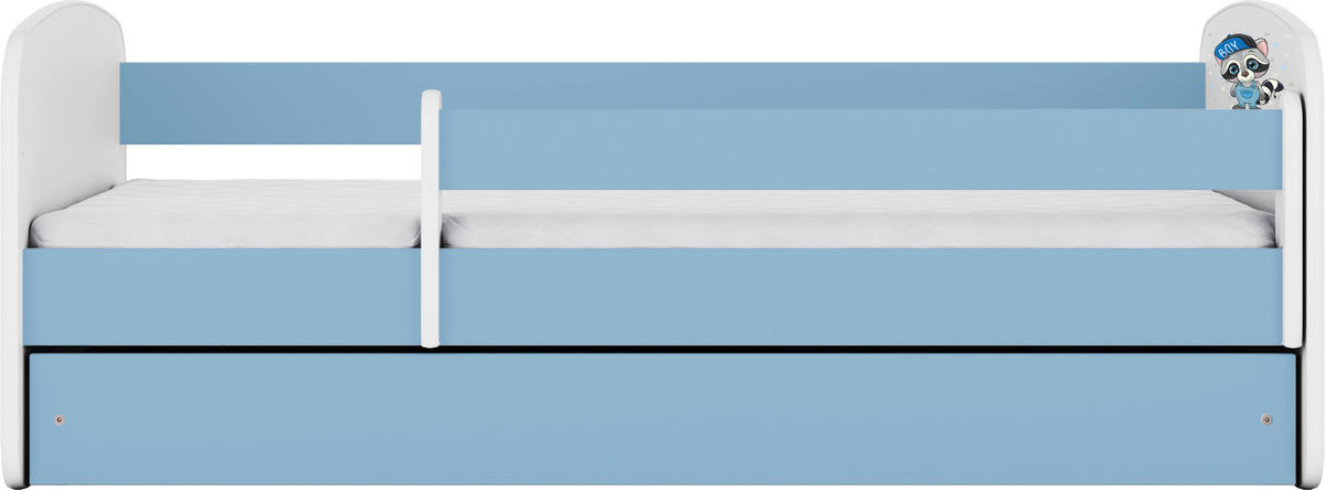 KINDER-/JUNIORBETT - Blau/Birkefarben, MODERN, Holz/Holzwerkstoff (80/160cm) - MID.YOU