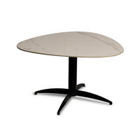 COUCHTISCH 75/75/40 cm Freiform Schwarz, Weiß  - Schwarz/Weiß, Design, Stein/Metall (75/75/40cm) - Xora