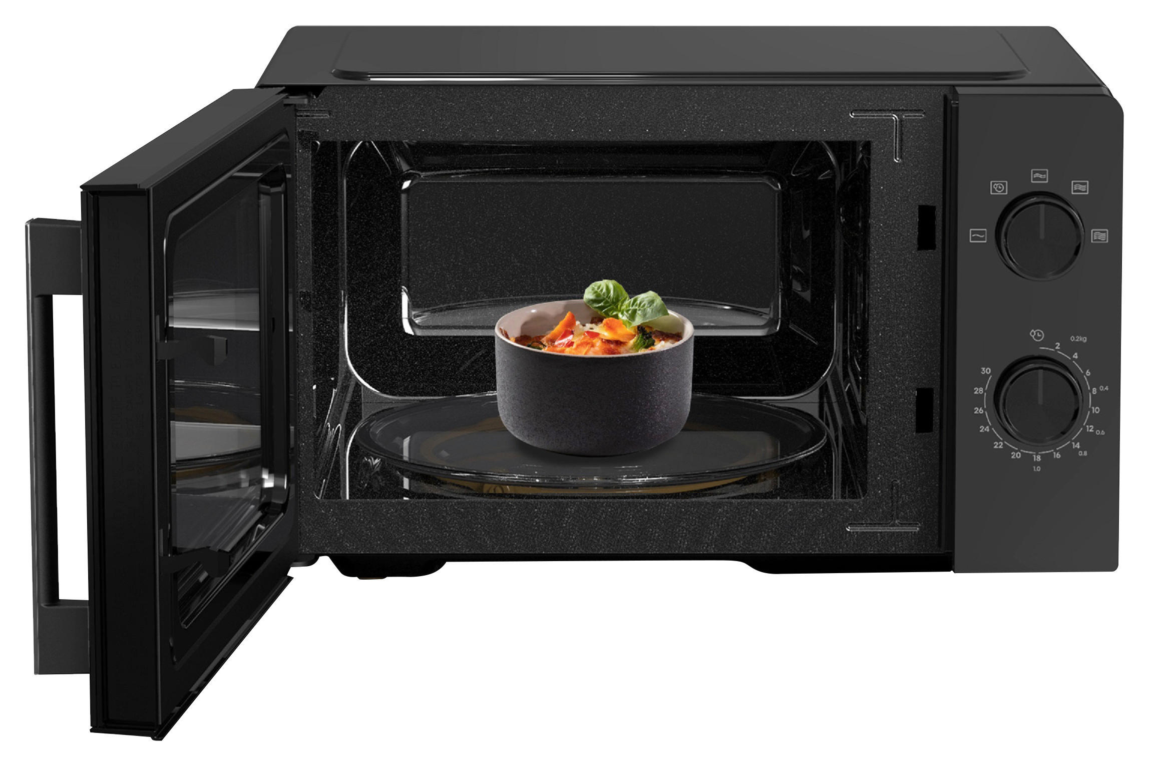 MIKROWELLE H20MOBP1HI  - Schwarz, Basics, Glas/Kunststoff (32,9/43,4/24,1cm) - Hisense