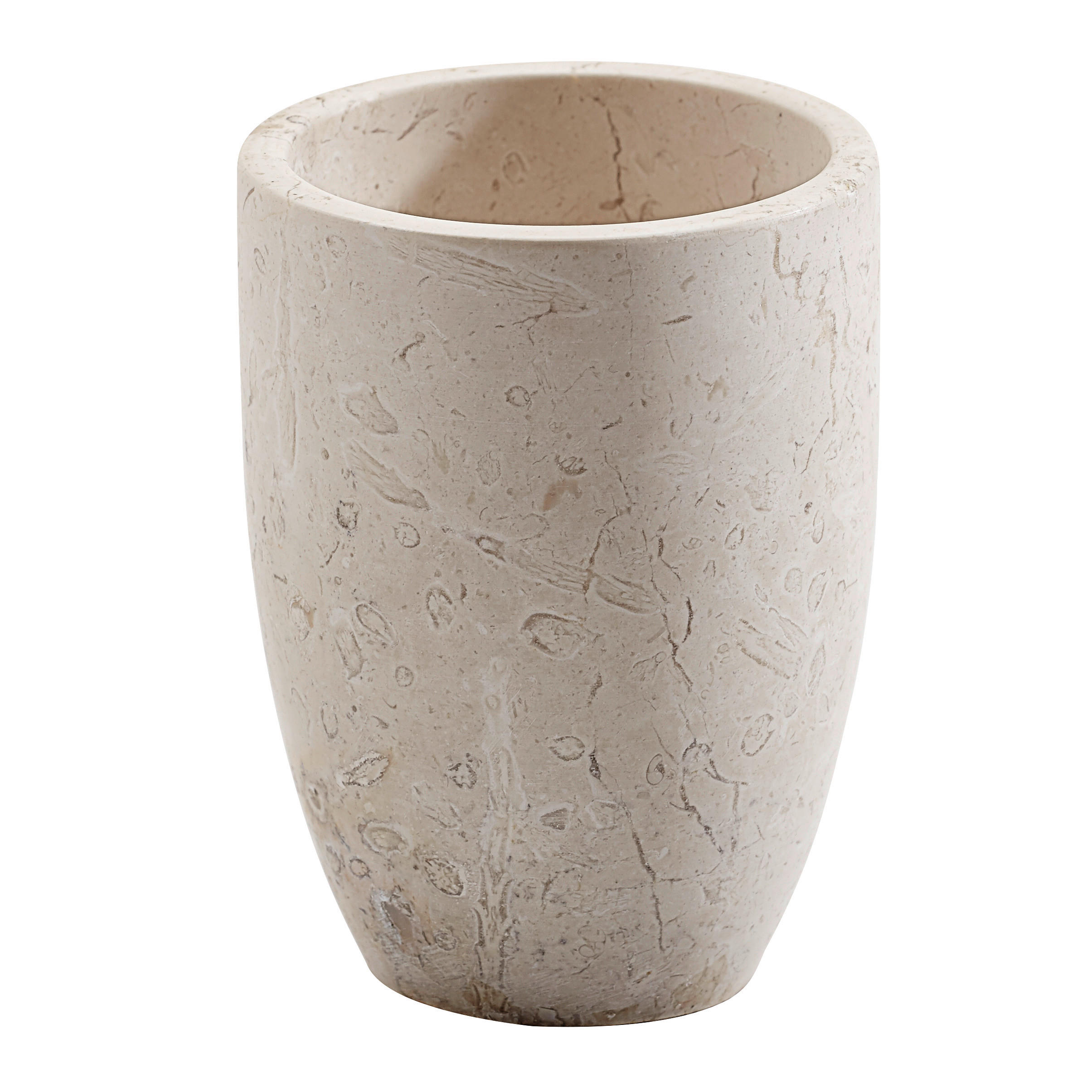 ZAHNPUTZBECHER Stein  - Creme, Basics, Stein (7.5/10cm) - Aquanova