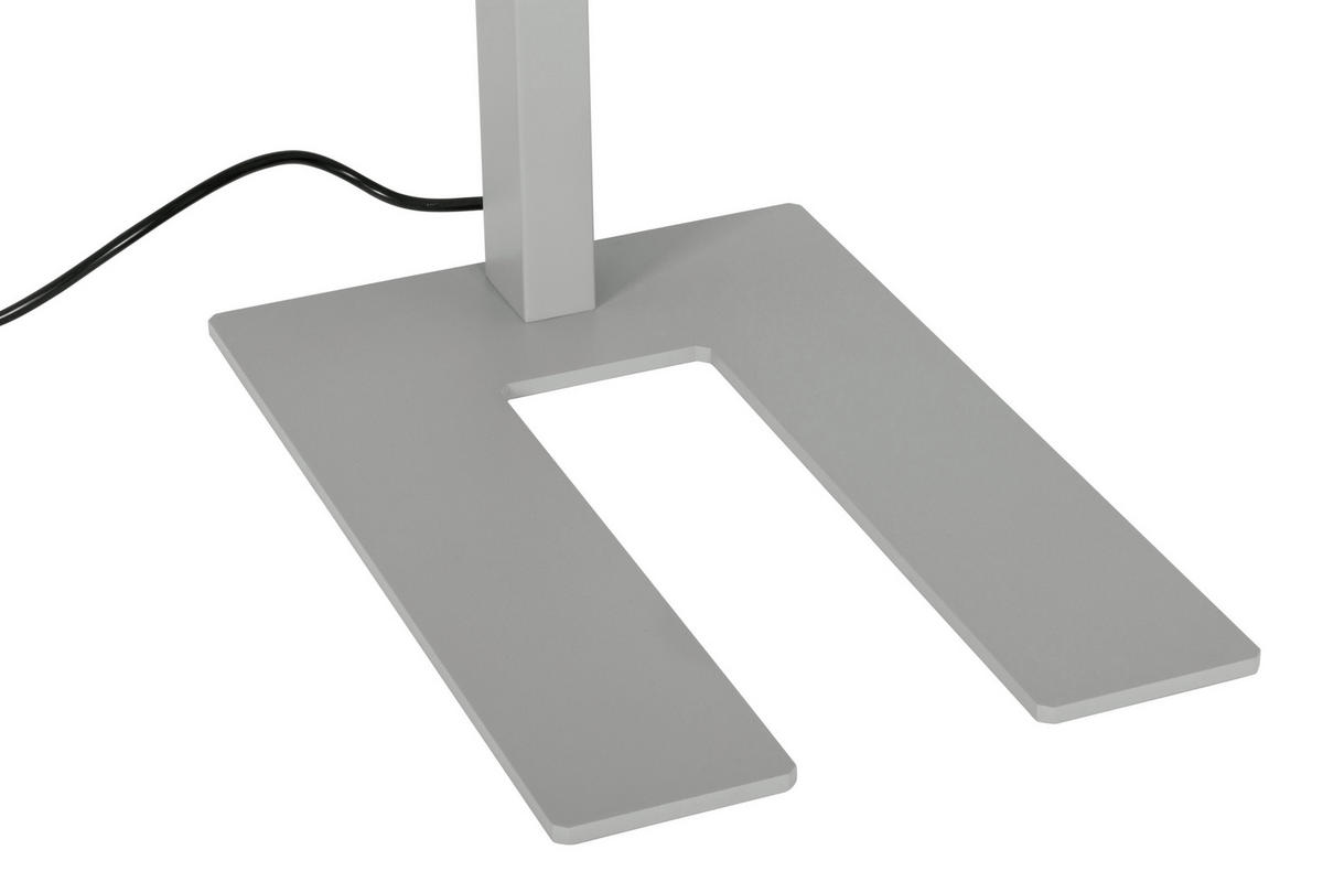 LED-STEHLEUCHTE 61/28/195 cm    - Klar/Chromfarben, KONVENTIONELL, Kunststoff/Metall (61/28/195cm) - Novel