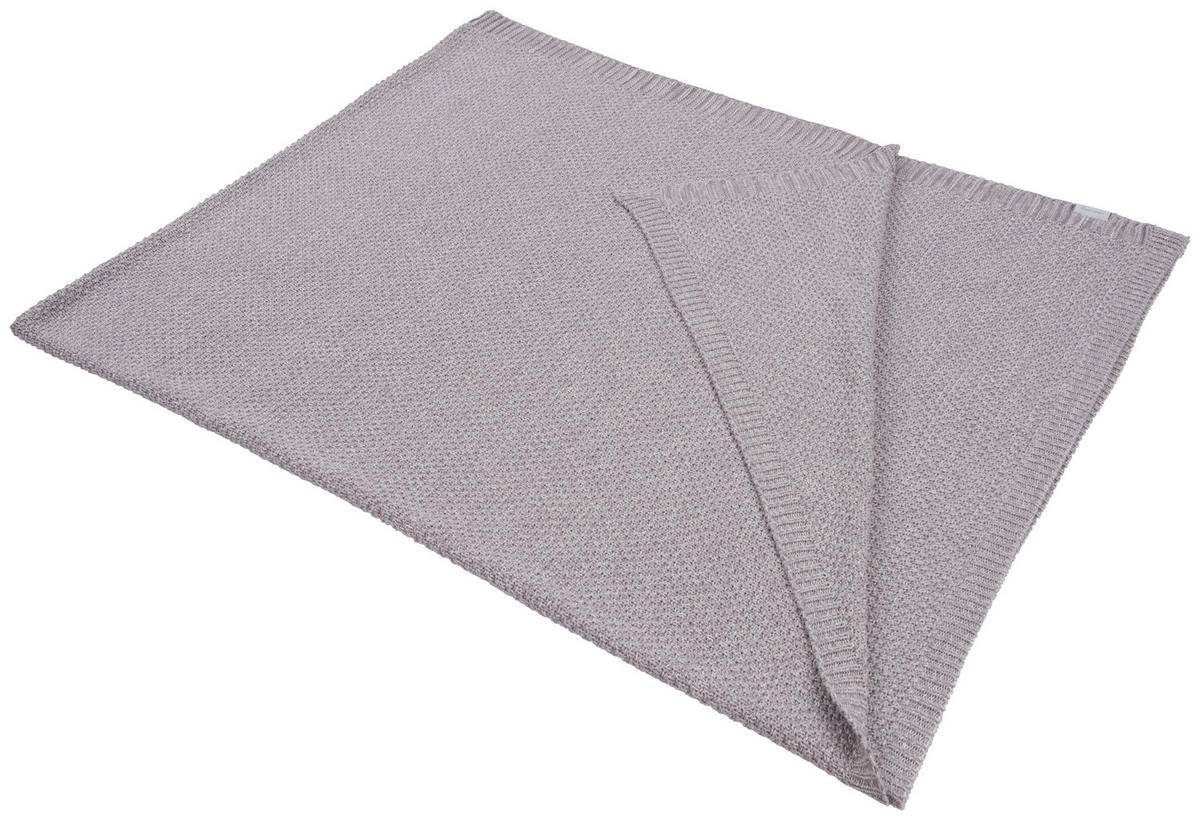 KUSCHELDECKE Coco 150/200 cm  - Silberfarben, Natur (150/200cm) - Bio:Vio