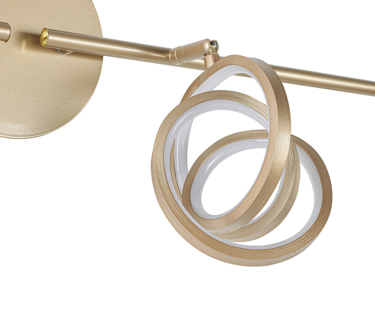 DECKENLEUCHTE 83/14/21,3 cm   - Weiß/Cappuccino, Trend, Kunststoff/Metall (83/14/21,3cm) - Novel