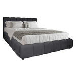 POLSTERBETT Lattenrost, Bettkasten Schwarz 180/200 cm  - Schwarz, KONVENTIONELL, Holz/Kunststoff (180/200cm) - Carryhome