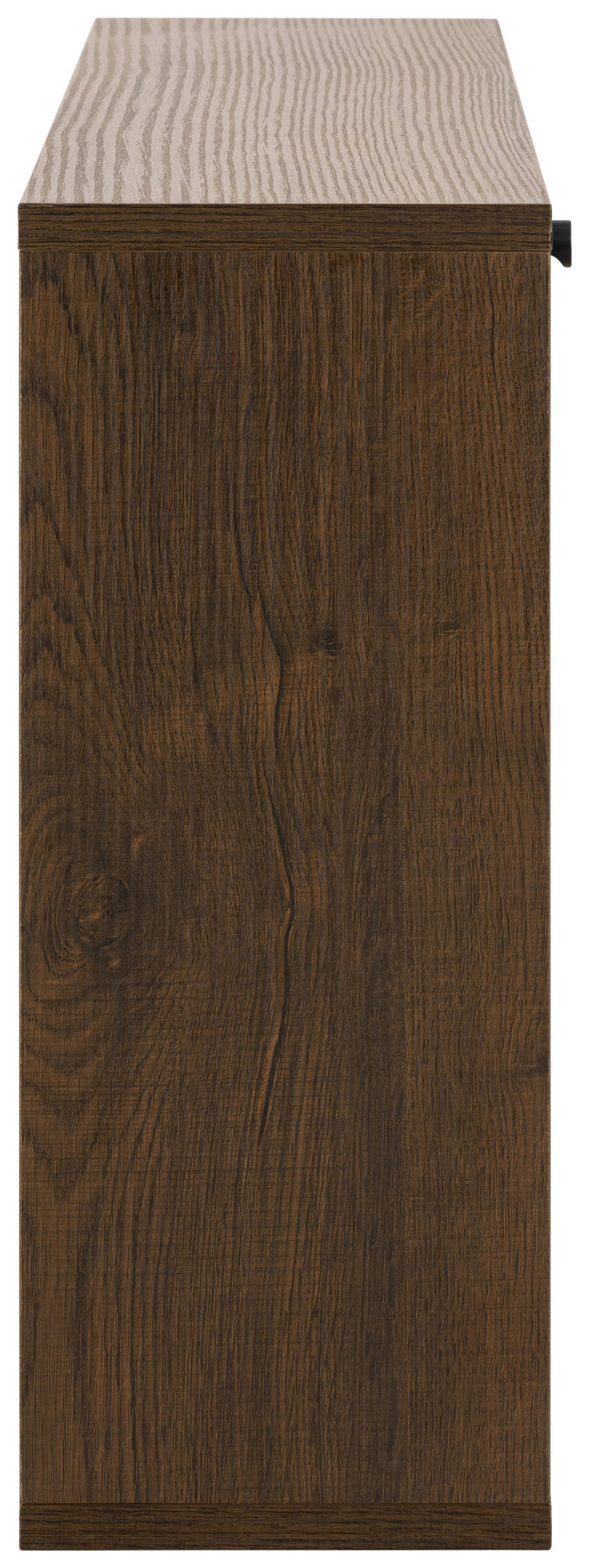 OMARA Z LOPUTAMI ZA ČEVLJE furnirano temno rjava - črna/temno rjava, Design, leseni material/les (71,6/43/40cm) - MID.YOU
