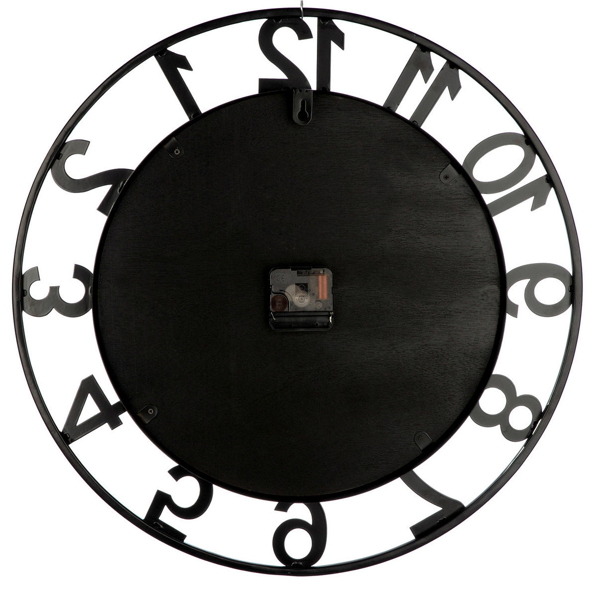 WANDUHR LEBENSBAUM Naturfarben, Schwarz  - Schwarz/Naturfarben, Basics, Holzwerkstoff/Metall (52/7cm)