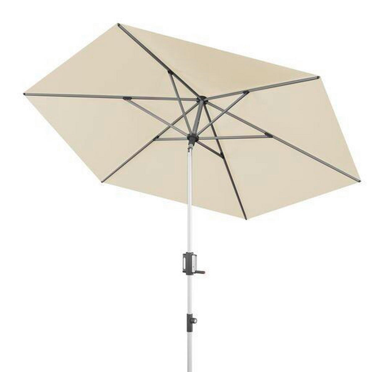 SONNENSCHIRM 290 cm Creme, Naturfarben  - Silberfarben/Creme, Basics, Textil/Metall (290cm) - KNIRPS