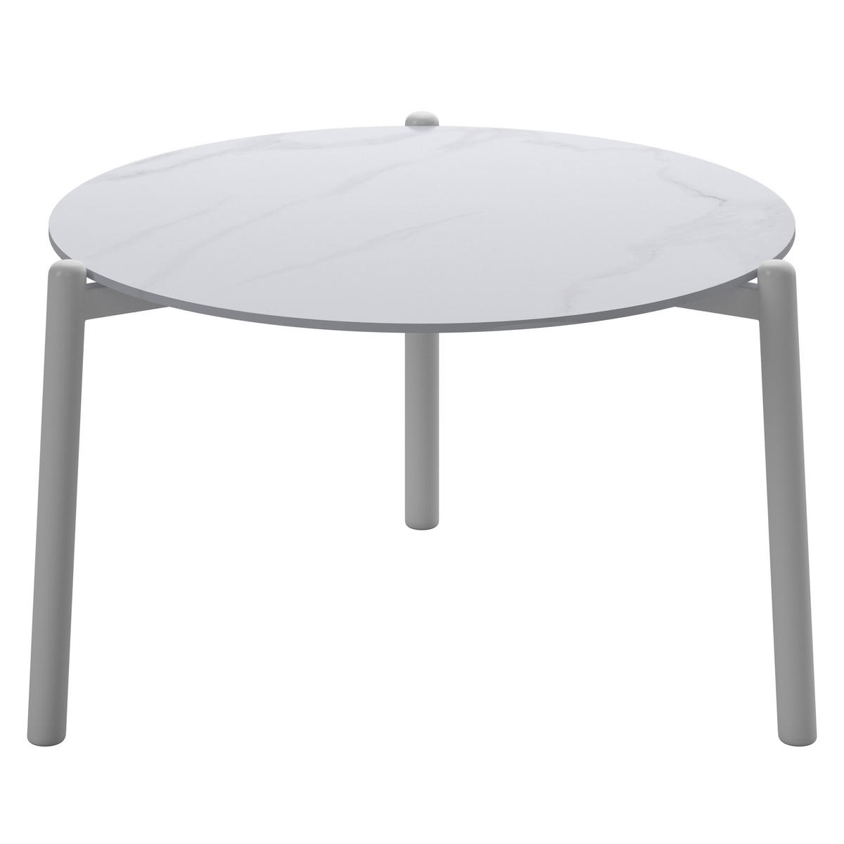 POMOĆNI STOČIĆ ZA BAŠTU  - bela, Moderno, metal/keramika (60/60cm) - Ambia Garden