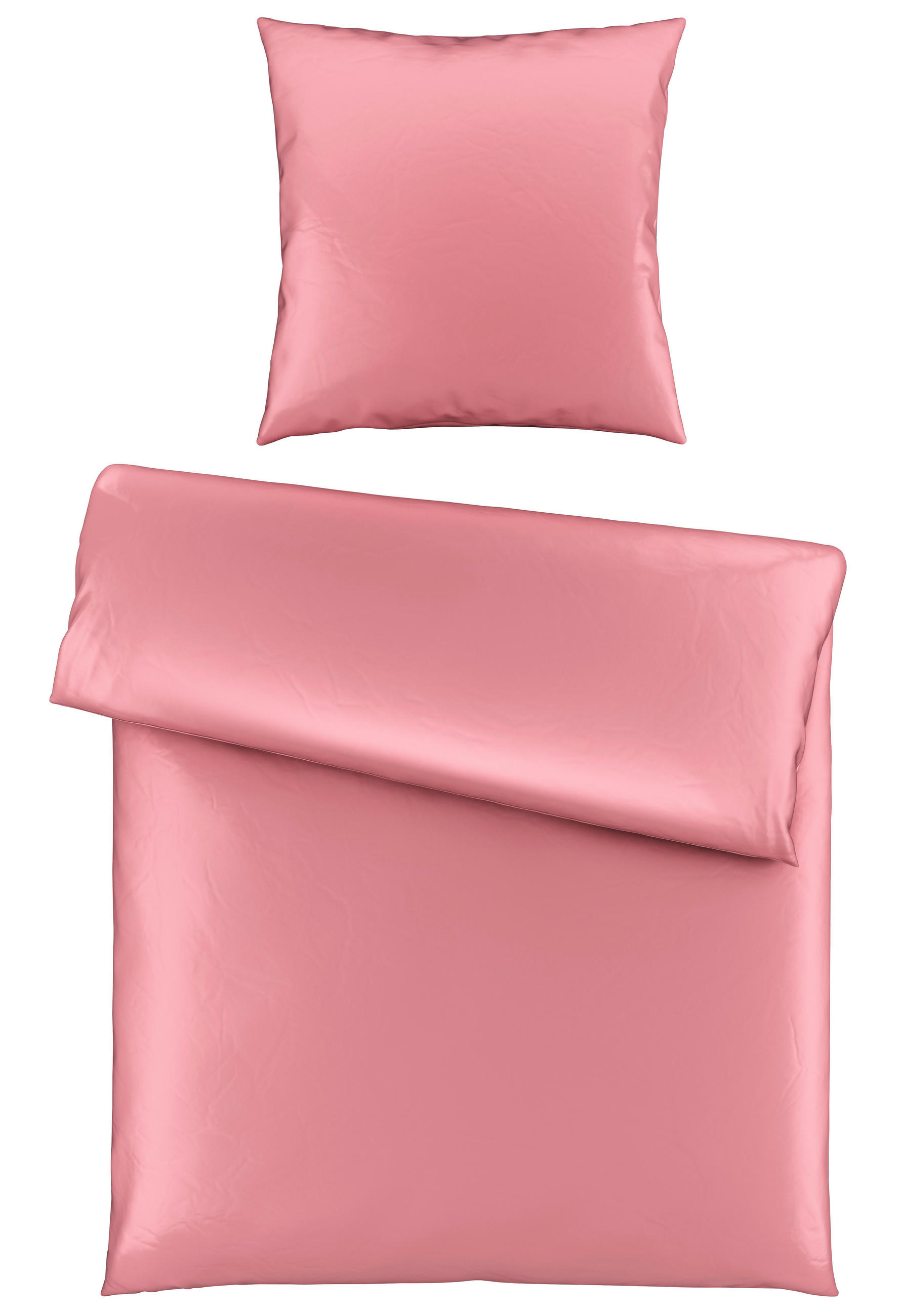 BETTWÄSCHE Satin 135/200 cm  - Rosa, MODERN, Textil (135/200cm) - Novel