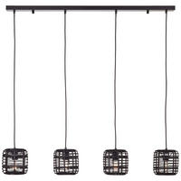 HÄNGELEUCHTE 110/16,5/110 cm    - Schwarz, Konventionell, Holz/Metall (110/16,5/110cm) - Brilliant