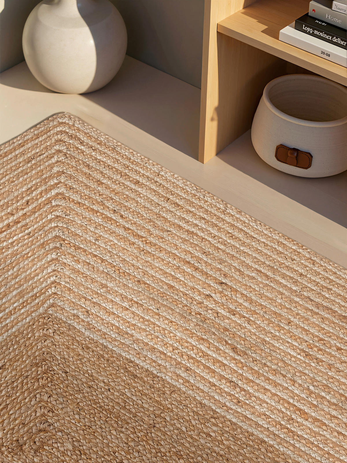 JUTETEPPICH 200/300 cm Juno Creme, Goldbraun rechteckig  - Goldbraun/Creme, Natur, Textil (200/300cm) - Hanse Home