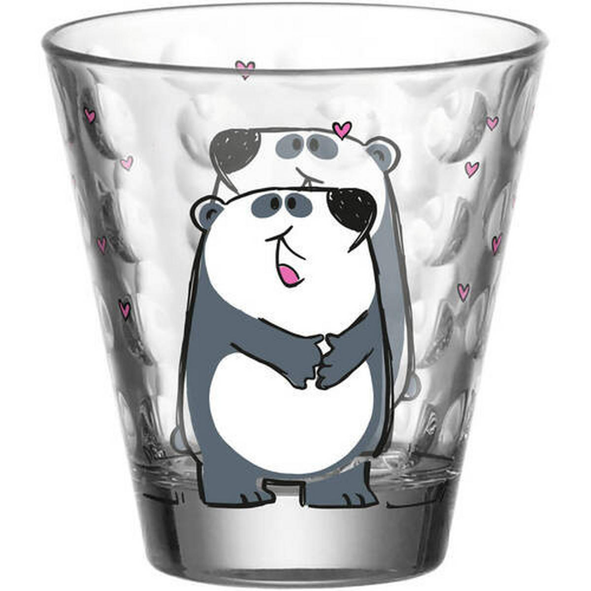 KINDER-GLÄSERSET Bambini Optic 6-teilig  - Design, Glas (8,5/9/8,5cm) - Leonardo