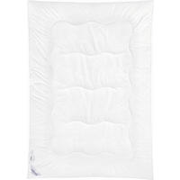 CELOROČNÍ PŘIKRÝVKA, 140/220 cm, polyester - bílá, Basics, textil (140/220cm) - Sleeptex