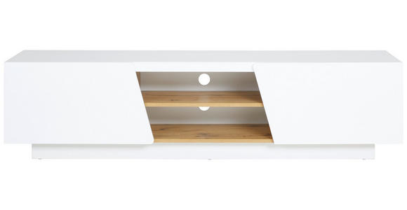 LOWBOARD in 160/41/40 cm - Eichefarben/Weiß, Design, Holzwerkstoff (160/41/40cm) - Carryhome