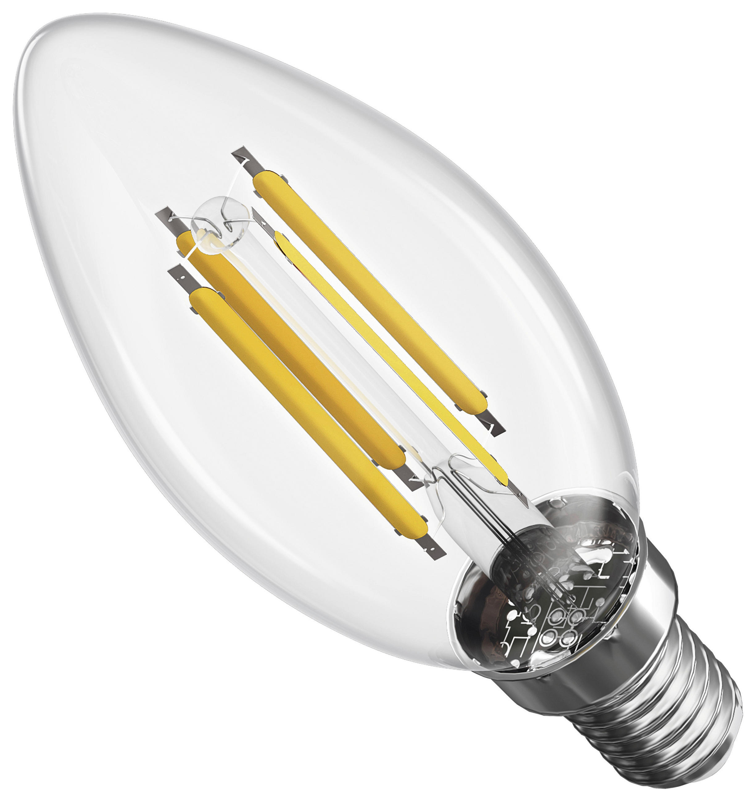 FILAMENTOVÁ LED ŽÁROVKA E14 - Basics, plast (3.5/3.5/9.7cm)