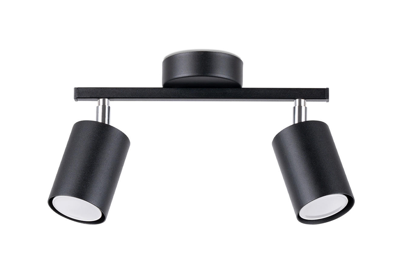 DECKENSTRAHLER LEMMI 26/8/20 cm  - Schwarz, Design, Metall (26/8/20cm)