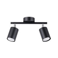 DECKENSTRAHLER LEMMI 26/8/20 cm  - Schwarz, Design, Metall (26/8/20cm)