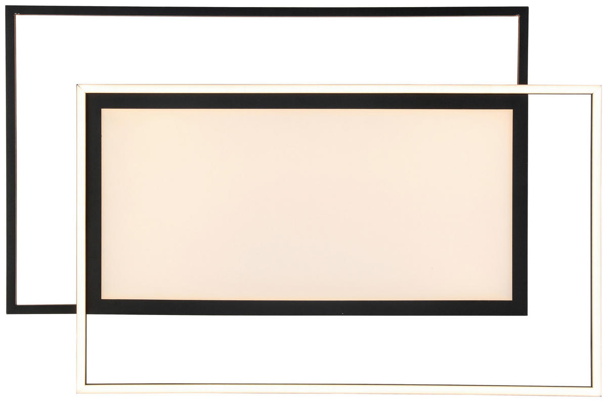 LED-PANEEL 80,8/52,8/6 cm  - Schwarz, Trend, Kunststoff/Metall (80,8/52,8/6cm) - Novel