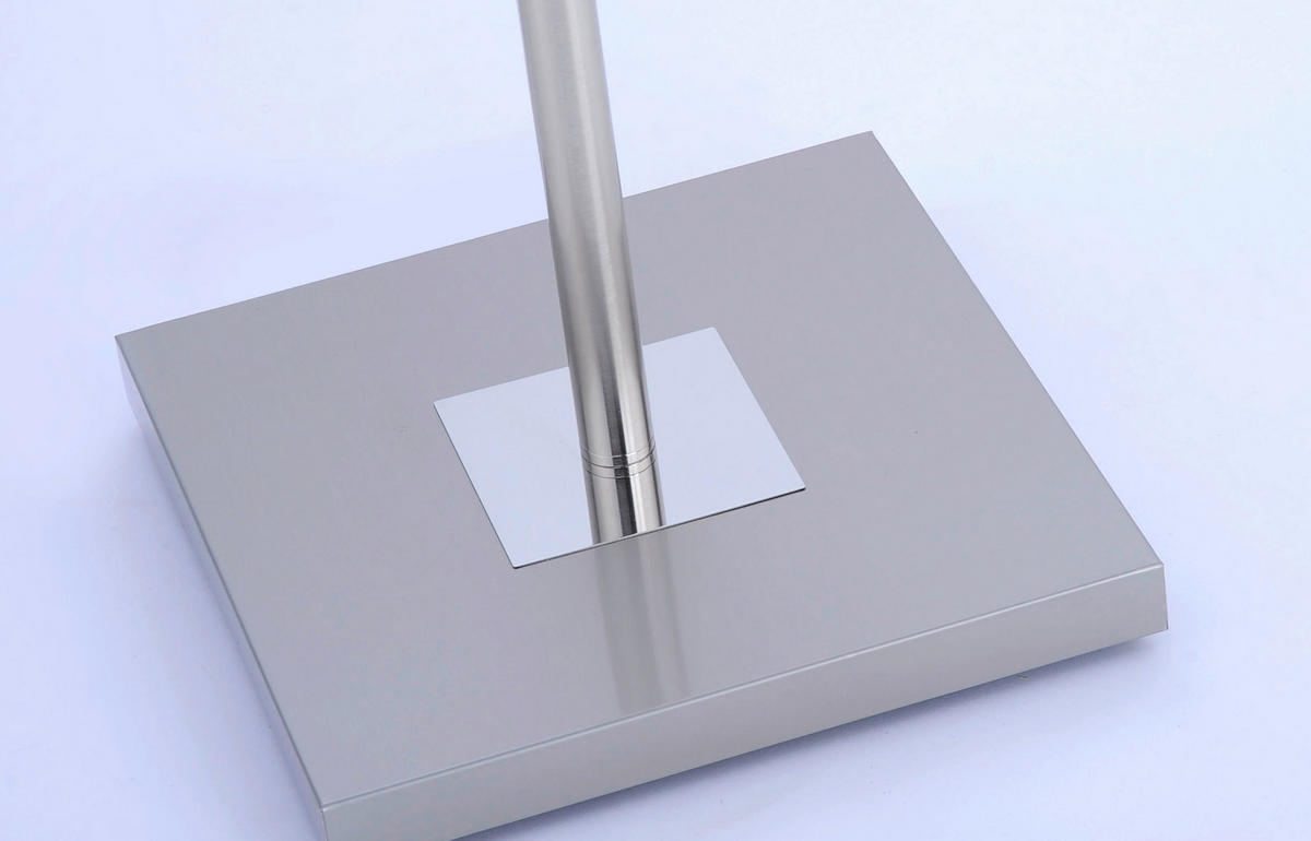 LED STOJACÍ LAMPA, 62/61/196 cm - barvy stříbra, Design, kov/plast (62/61/196cm)