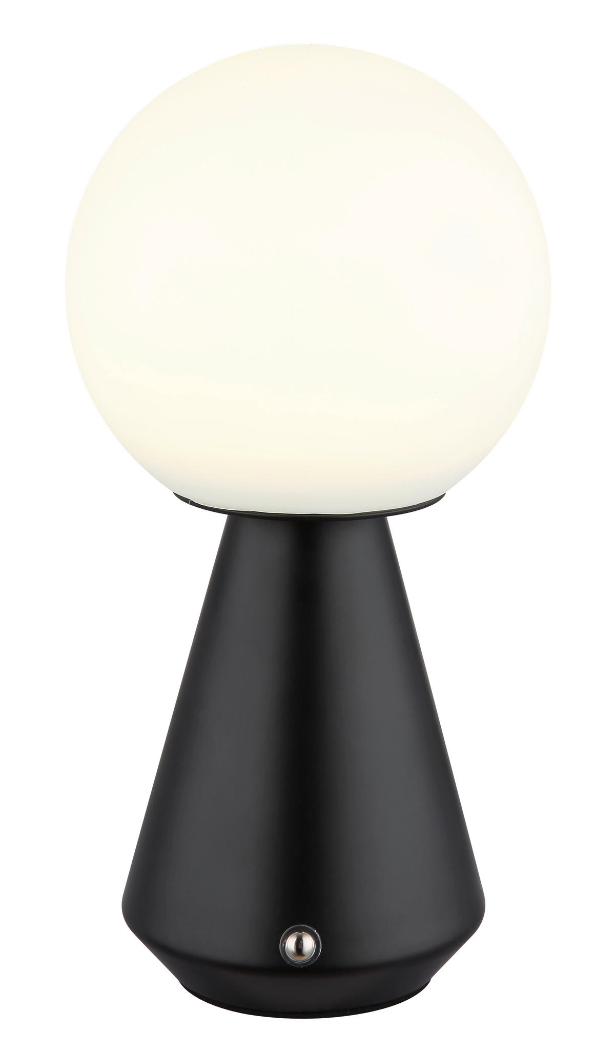 AKKU-TISCHLEUCHTE SORA 12/23,5 cm   - Schwarz/Weiß, Design, Kunststoff/Metall (12/23,5cm) - Globo