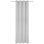 Ösenvorhang Caro - Silberfarben, KONVENTIONELL, Textil (140/245cm) - Ondega