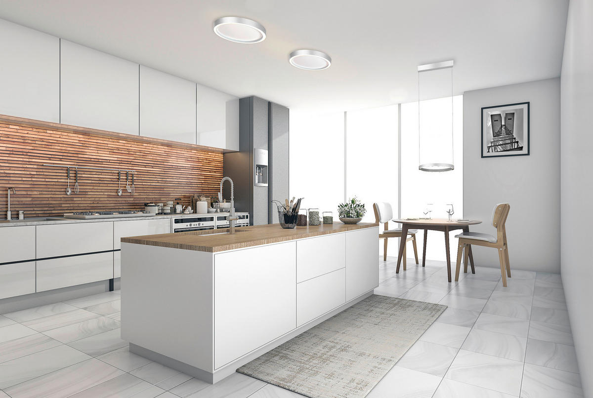 LED-DECKENLEUCHTE 40/4 cm    - Weiß, Basics, Metall (40/4cm) - BOPP