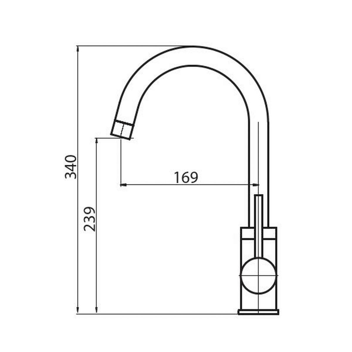 SPÜLENSET  - Schwarz, Basics, Stein/Metall (78/20/50cm) - Visiona