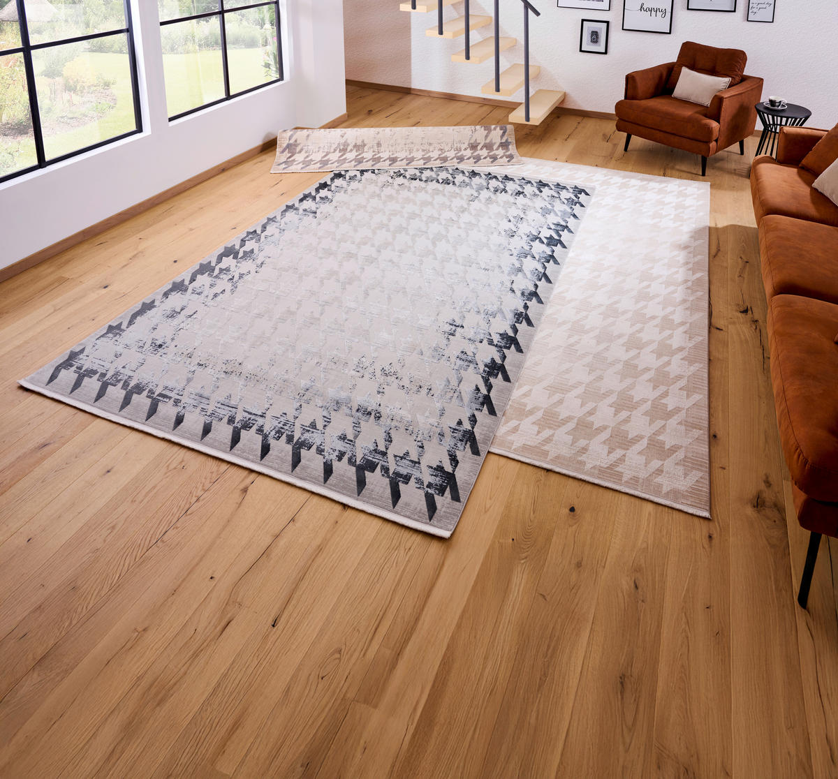 TKANÝ KOBEREC, 120/180 cm, šedá - šedá, Design, textil (120/180cm) - Dieter Knoll