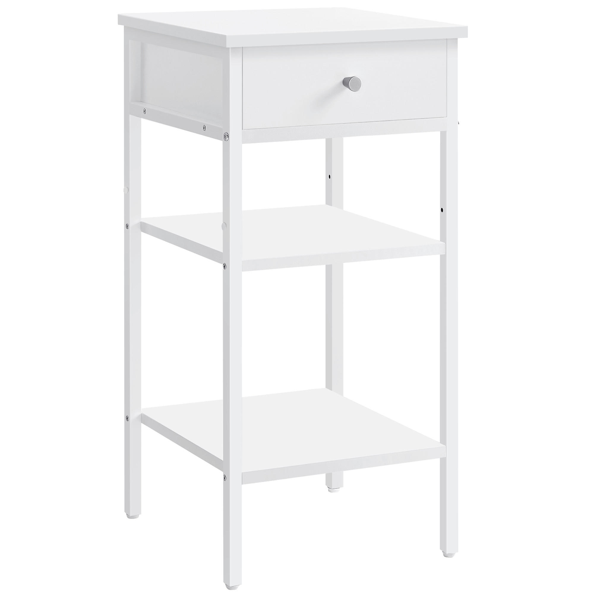 Nachttisch Weiß B: 35 Cm