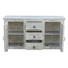 SIDEBOARD Mangoholz massiv antik, lackiert Weiß - Schwarz/Weiß, Trend, Holz/Metall (150/83/40cm) - Ambia Home