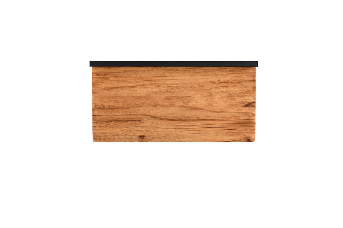 LED-WANDLEUCHTE 30/7,5/15 cm   - Schwarz/Braun, Natur, Holz/Metall (30/7,5/15cm)