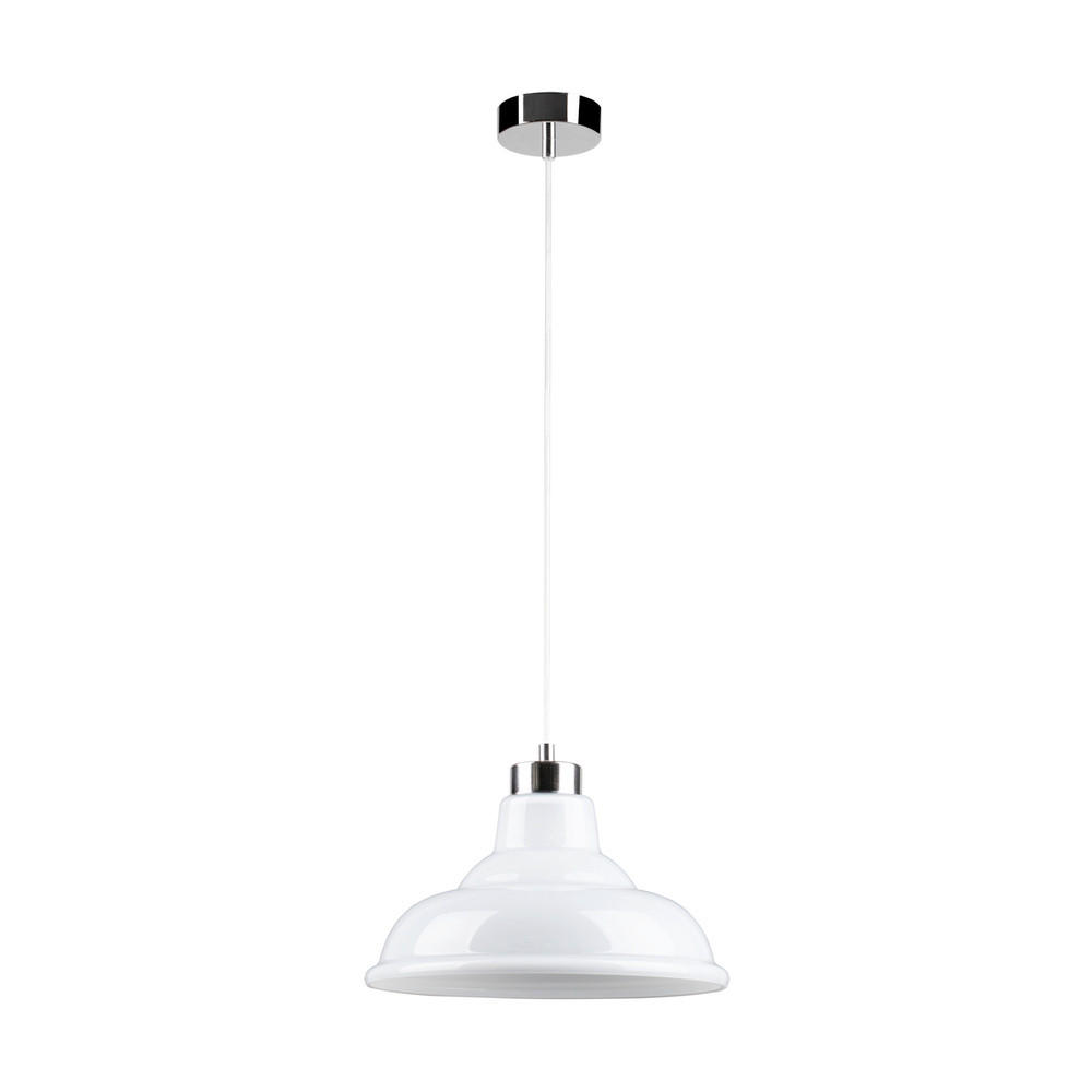 HÄNGELEUCHTE 9874028 AVINO 32/32/136 cm  - Weiß, Design, Glas/Metall (32/32/136cm)